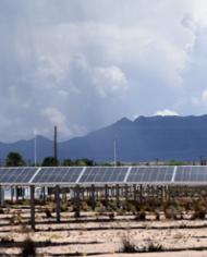 Solar panels on fallow ground in Las Cruces, NM